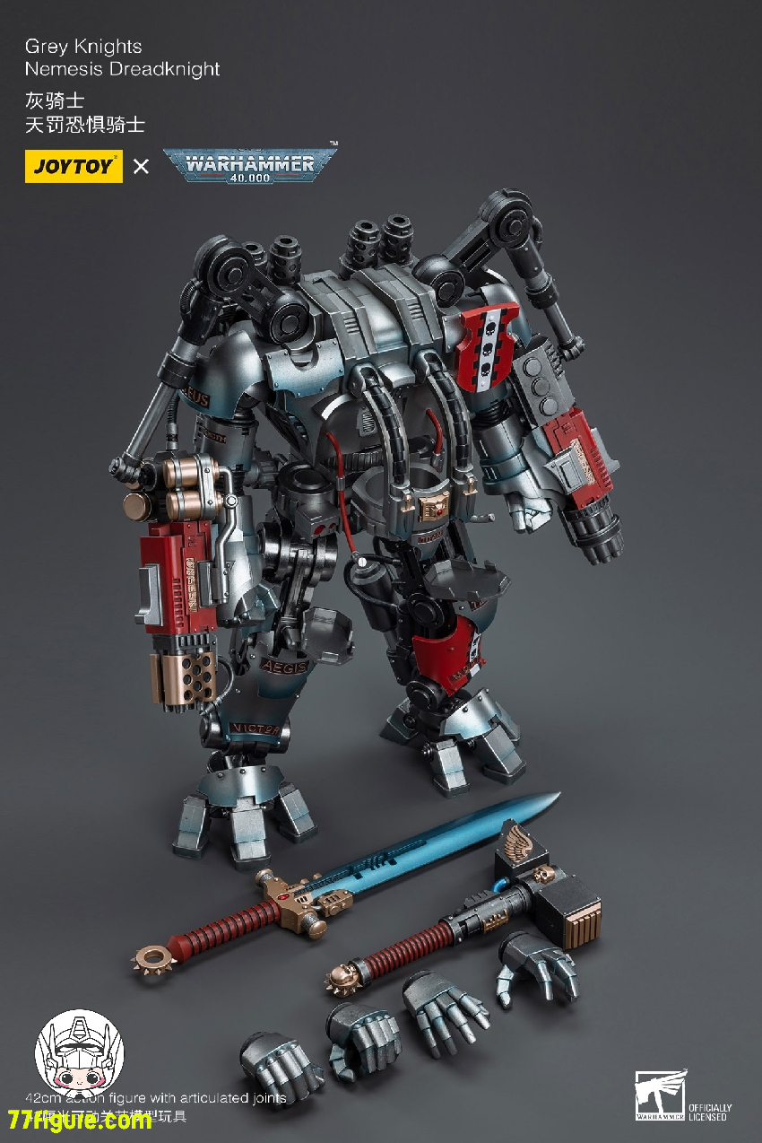 ジョイトイ JoyToy Source 1/18 『ウォーハンマー40K』グレイナイト ネメシスドレッドナイト 塗装済み可動フィギュア