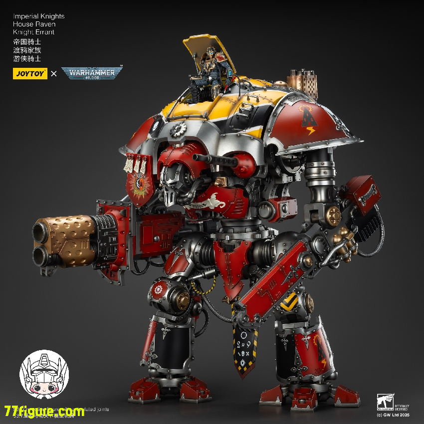 【予約商品】ジョイトイ JoyToy Source 1/18 『ウォーハンマー40K』インペリアル ナイト ハウス レイヴン ナイト エラント 塗装済み可動フィギュア