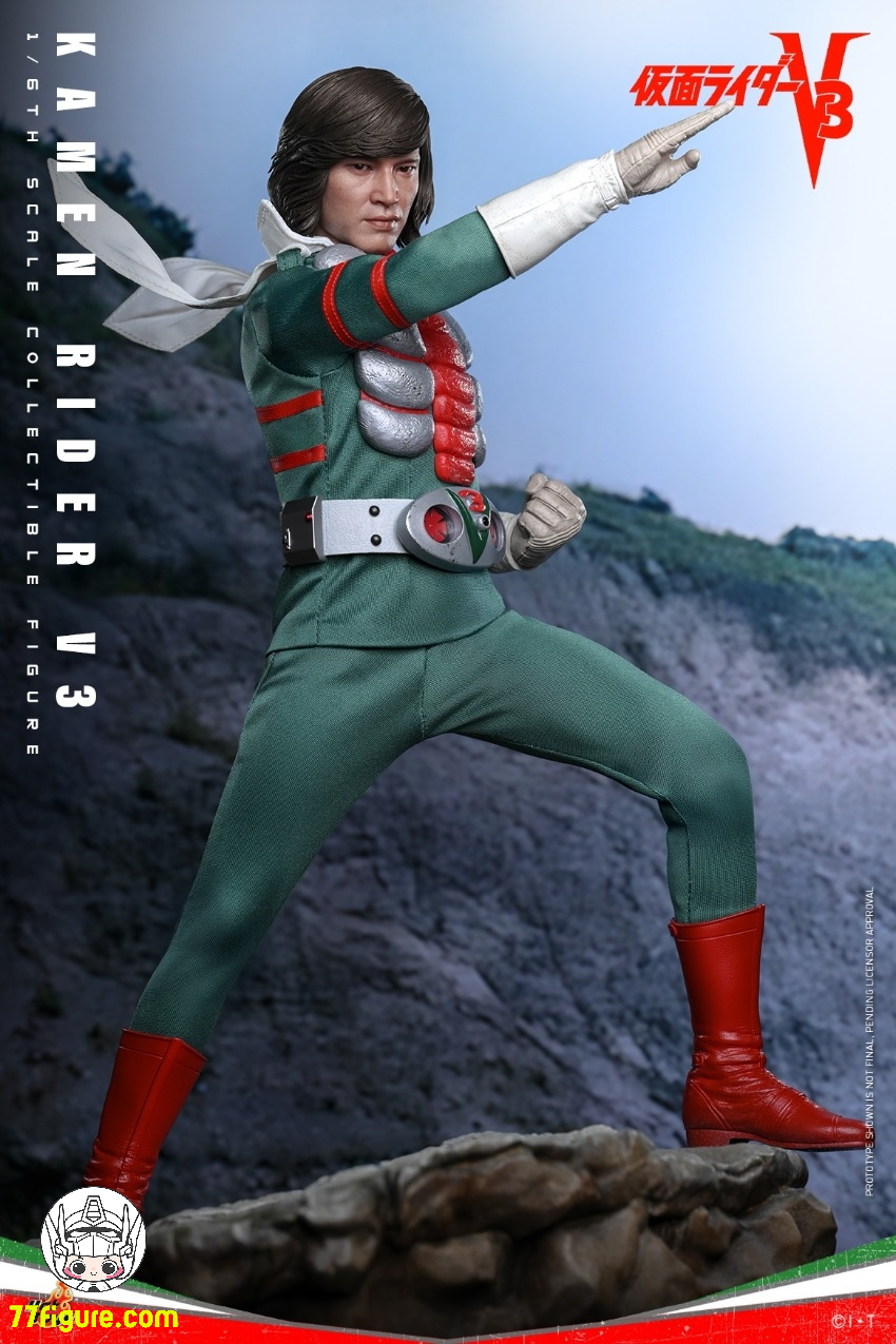 【予約商品】HotToys 1/6 TMS162B 仮面ライダーV3 風見志郎 限定版 塗装済み可動フィギュア