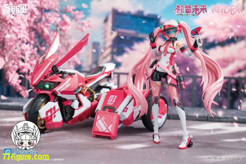 【品切れ】SOSKILL 1/12 初音ミク シリーズ 桜ミク プラモデル