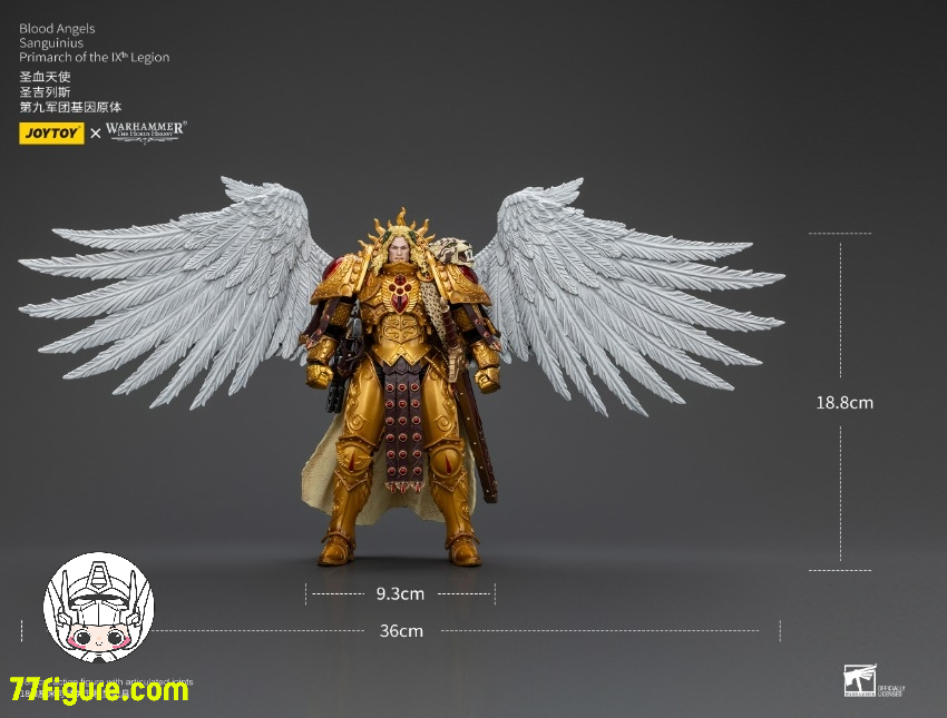 【品切れ】ジョイトイ JoyToy Source 1/18 『ウォーハンマー ホルスの異端』ブラッド エンジェル 第9軍団 サンギヌス総主長 塗装済み可動フィギュア