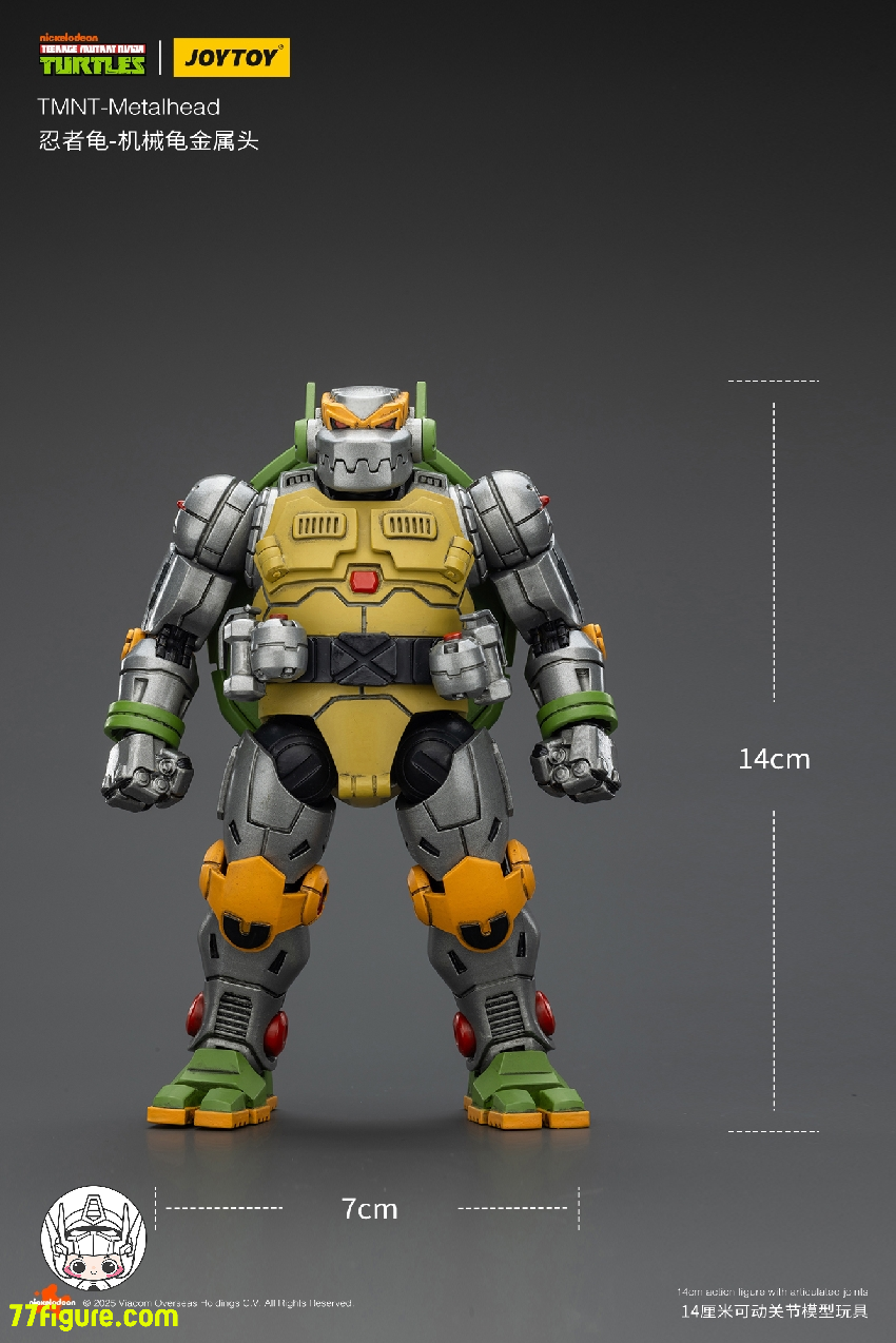 【予約商品】ジョイトイ JoyToy 1/18 ティーンエイジ ミュータント ニンジャ タートルズ 『TMNT 』メタルヘッド 塗装済み可動フィギュア