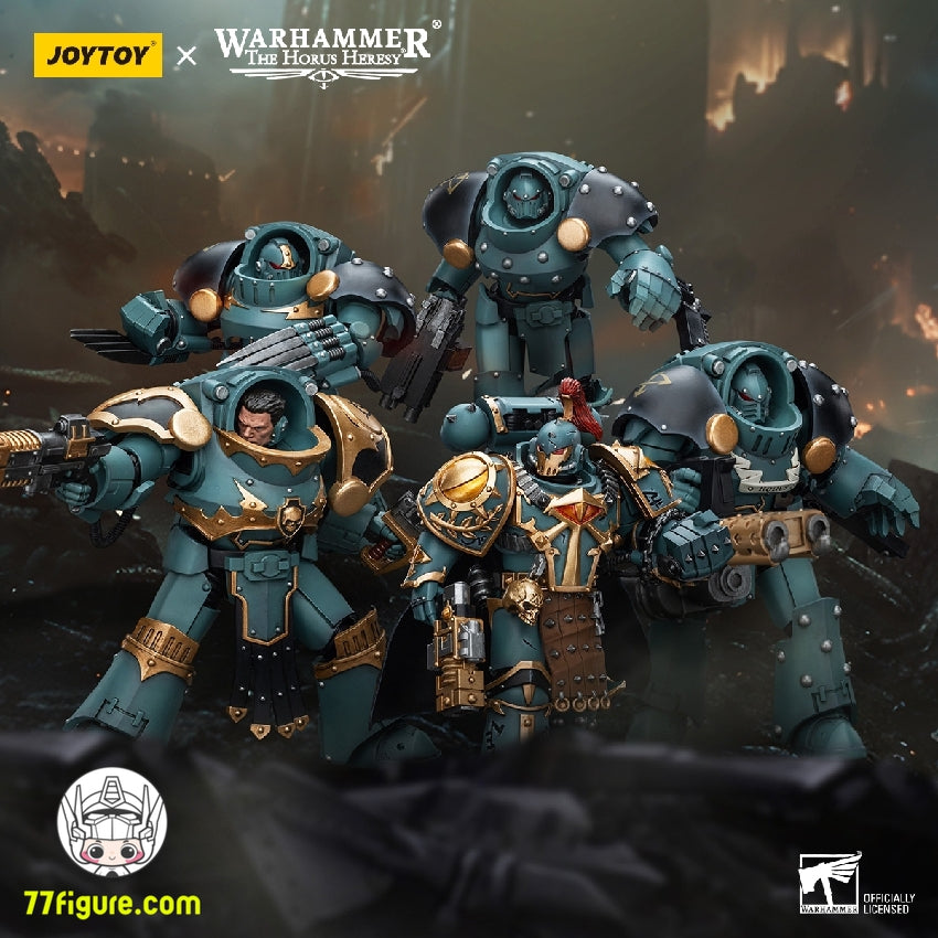 【品切れ】ジョイトイ JoyToy Source 1/18 『ウォーハンマー ホルスの異端』ホルスの息子たち タルタロス ターミネーター 分隊 ターミネーター コンビボルターとチェーンフィスト付き 塗装済み可動フィギュア