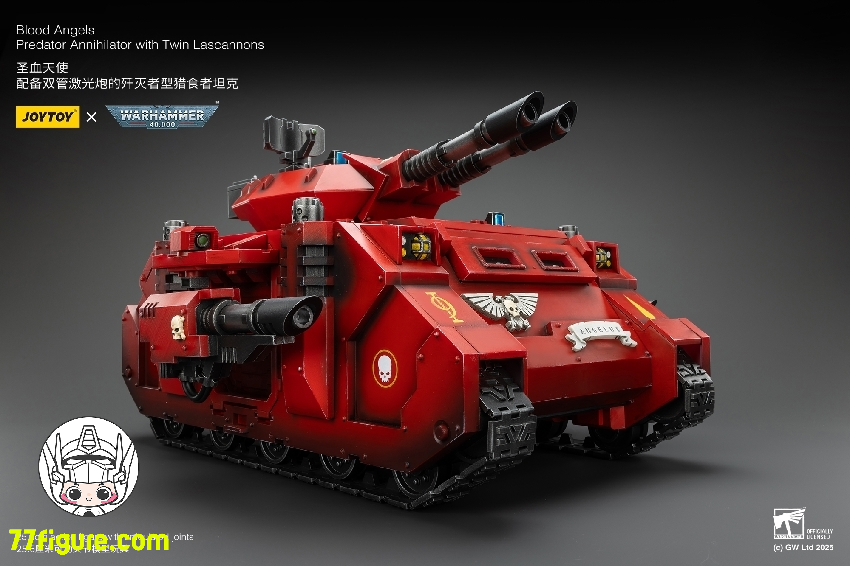 【予約商品】ジョイトイ JoyToy Source 1/18 『ウォーハンマー40K』ブラッド エンジェルス プレデター アナイアレイター ツイン ラスキャノン 付き 塗装済み可動フィギュア