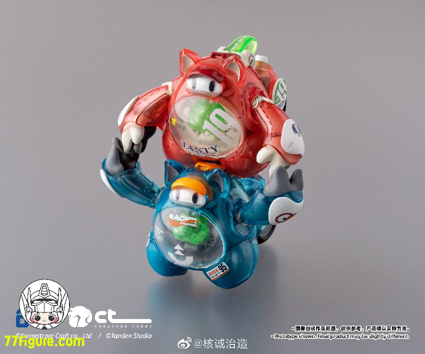 【品切れ】核誠治造 Earnestcore Craft ランチボックス シリーズ アライグマ (ブルー) プラモデル