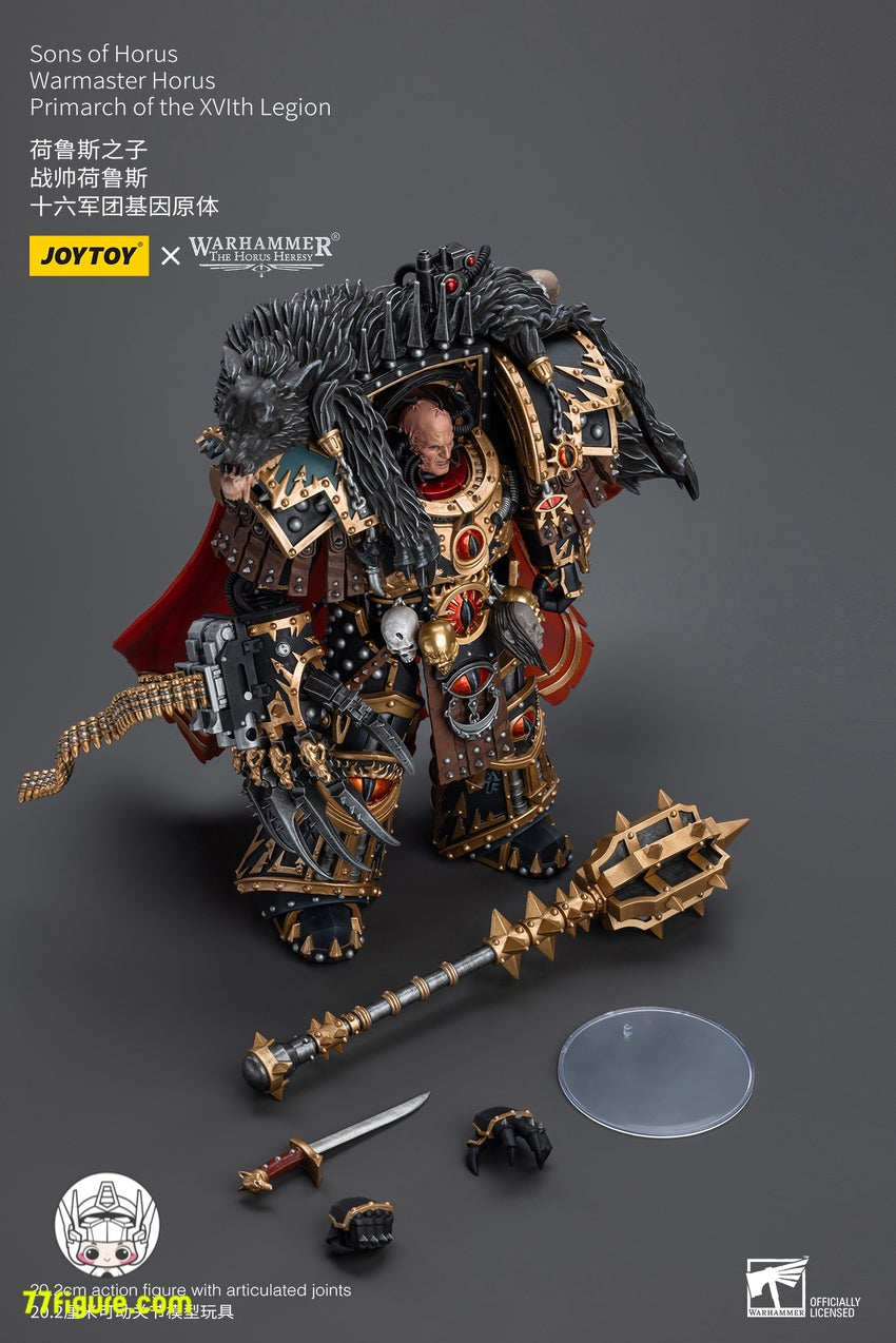 【品切れ】ジョイトイ JoyToy Source 1/18 『ウォーハンマー ホルスの異端』ホルスの息子たち ウォーマスター ホルス 第 16 軍団の総主教 塗装済み可動フィギュア