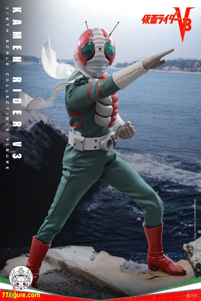 【予約商品】HotToys 1/6 TMS162B 仮面ライダーV3 風見志郎 限定版 塗装済み可動フィギュア