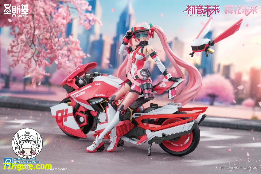 【品切れ】SOSKILL 1/12 初音ミク シリーズ 桜ミク プラモデル