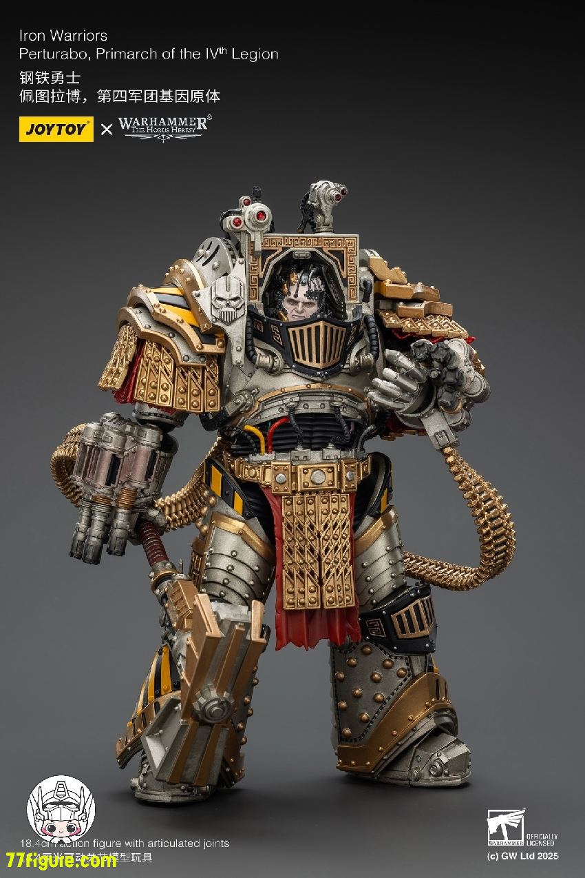 【予約商品】ジョイトイ JoyToy Source 1/18 『ウォーハンマー ホルスの異端』アイアン・ウォリアーズ 第4軍団のプライマーク パータラボ 塗装済み可動フィギュア