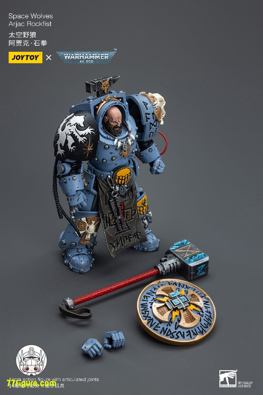 【品切れ】ジョイトイ JoyToy Source 1/12『ウォーハンマー40K』スペースウルフズ アルジャック・ロックフィスト 塗装済み可動フィギュア