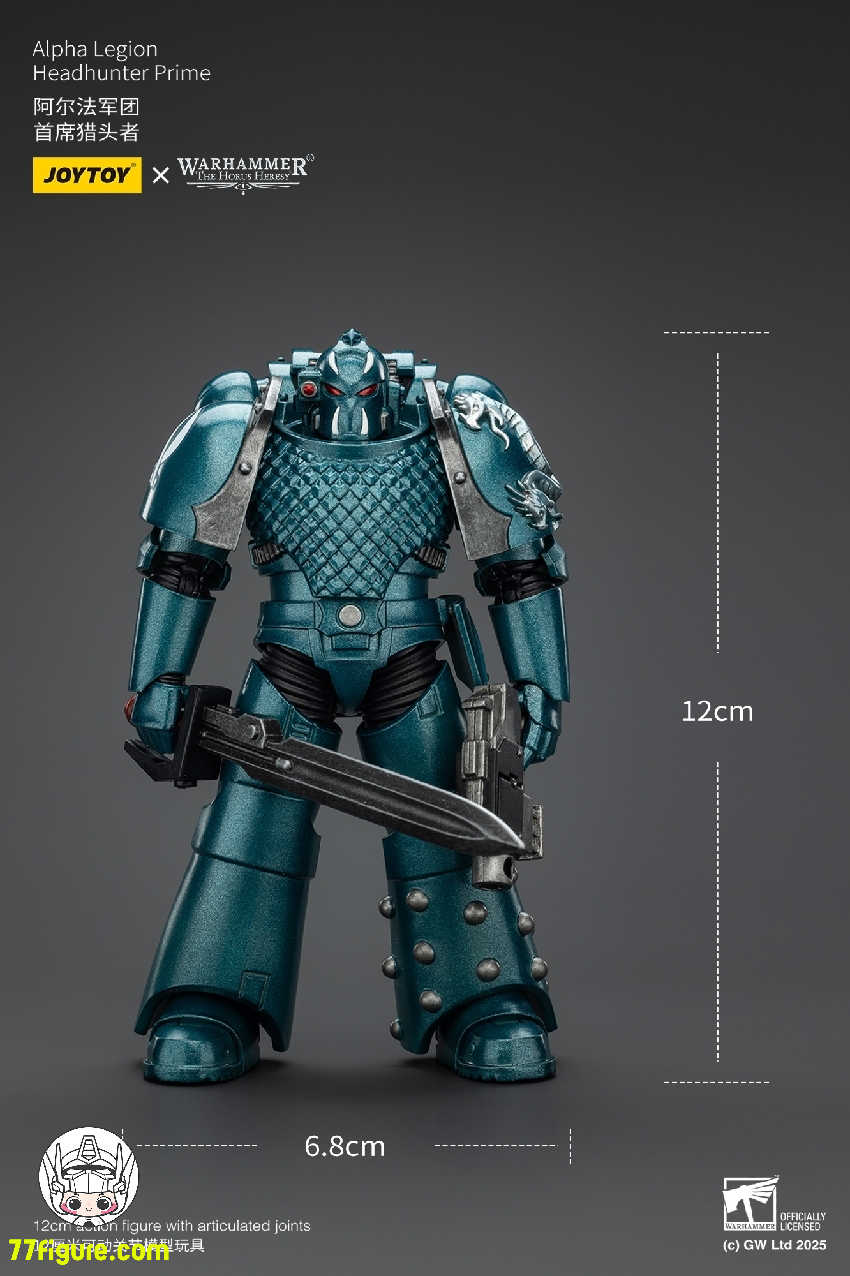 【品切れ】ジョイトイ JoyToy Source 1/18 『ウォーハンマー ホルスの異端』アルファ・レギオン ヘッドハンター プライム 塗装済み可動フィギュア