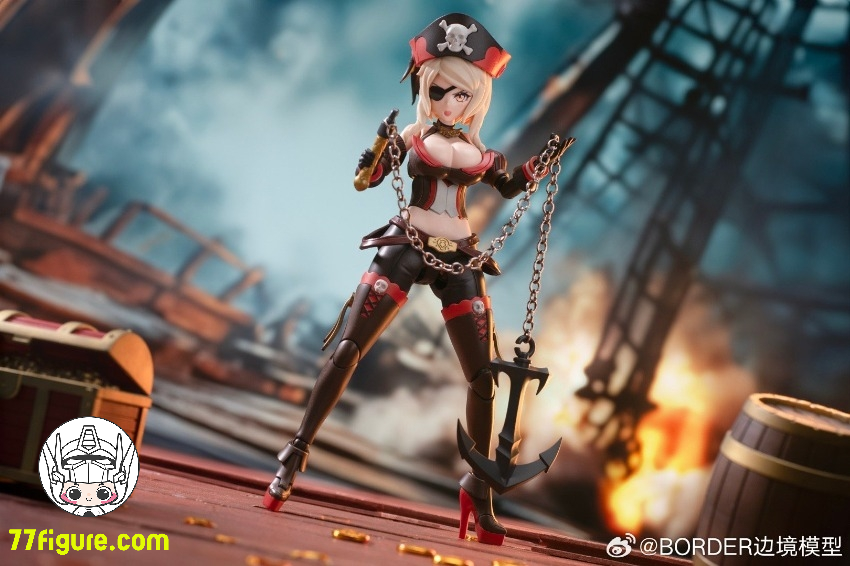 【予約受付終了】Border Model BA002 アン 海賊女王 プラモデル