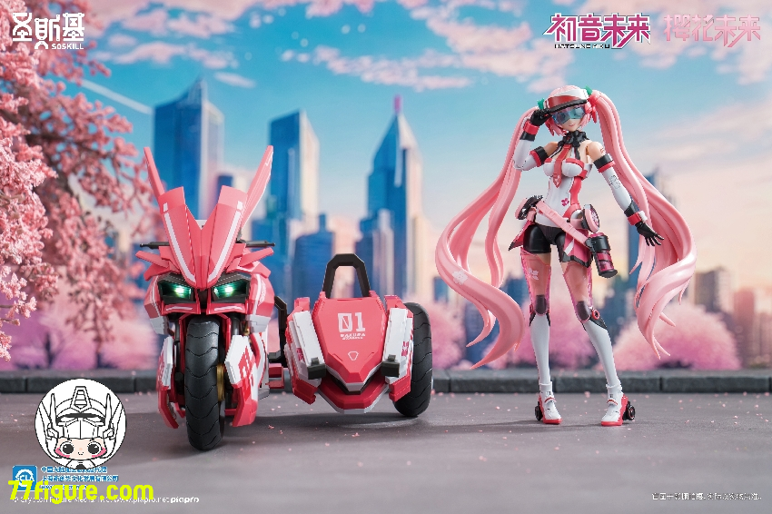 【品切れ】SOSKILL 1/12 初音ミク シリーズ 桜ミク プラモデル