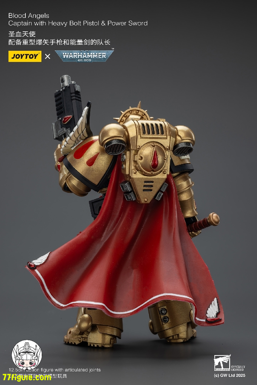 【予約商品】ジョイトイ JoyToy Source 1/18 『ウォーハンマー40K』ブラッド エンジェル キャプテン ヘビー ボルト ピストルとパワーソード付き 塗装済み可動フィギュア