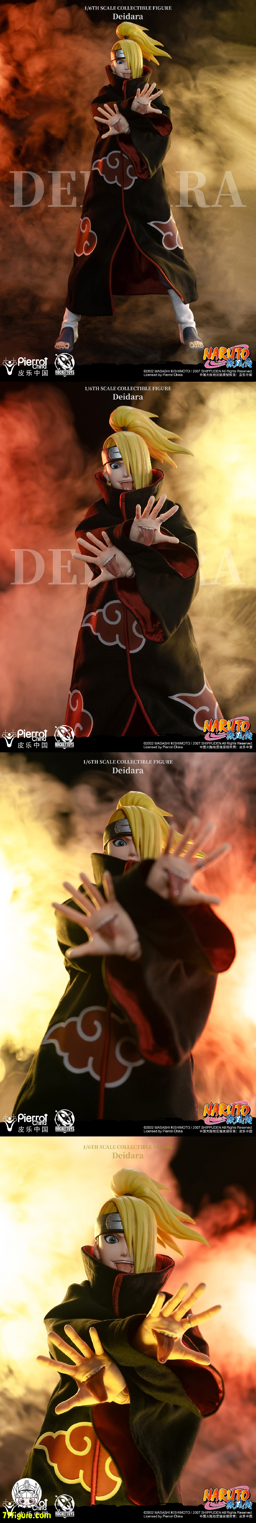 【品切れ】Rocket Toys 1/6 公式公認 Naruto 暁 デイダラ 塗装済み可動フィギュア