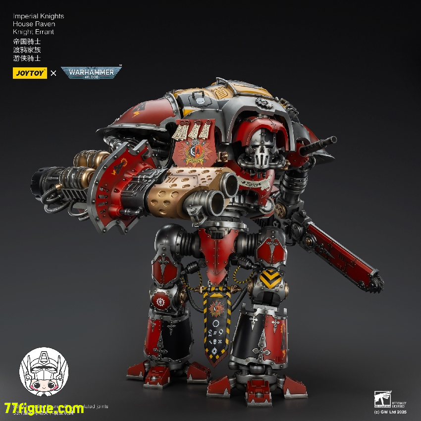 【予約商品】ジョイトイ JoyToy Source 1/18 『ウォーハンマー40K』インペリアル ナイト ハウス レイヴン ナイト エラント 塗装済み可動フィギュア