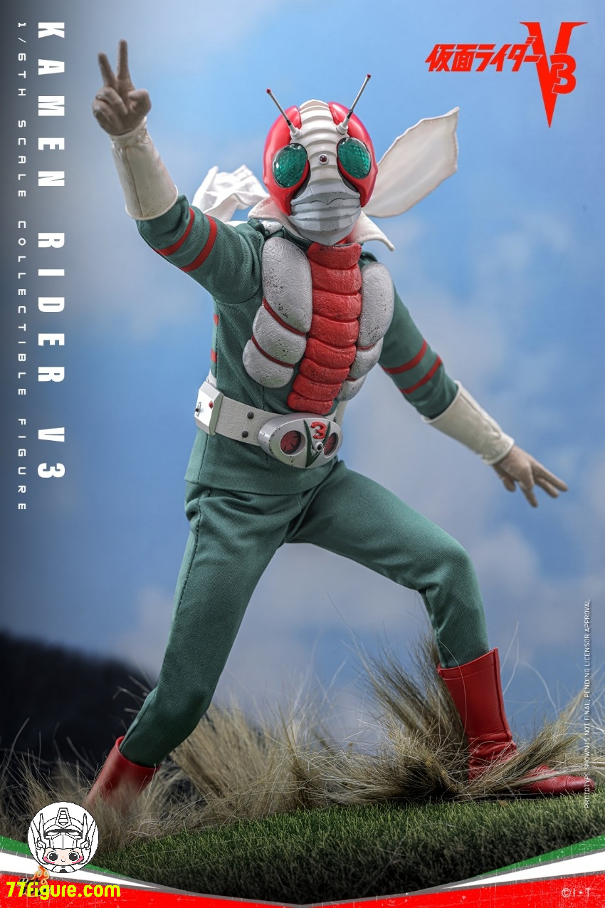 【予約商品】HotToys 1/6 TMS162B 仮面ライダーV3 風見志郎 限定版 塗装済み可動フィギュア