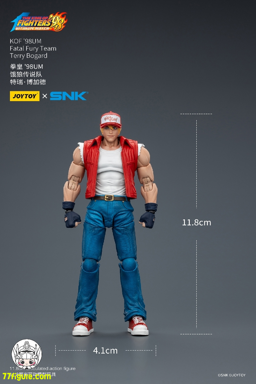 【予約受付終了】ジョイトイ JoyToy Source 1/18 SNK KOF 98UM 『餓狼伝説』テリー・ボガード 塗装済み可動フィギュア