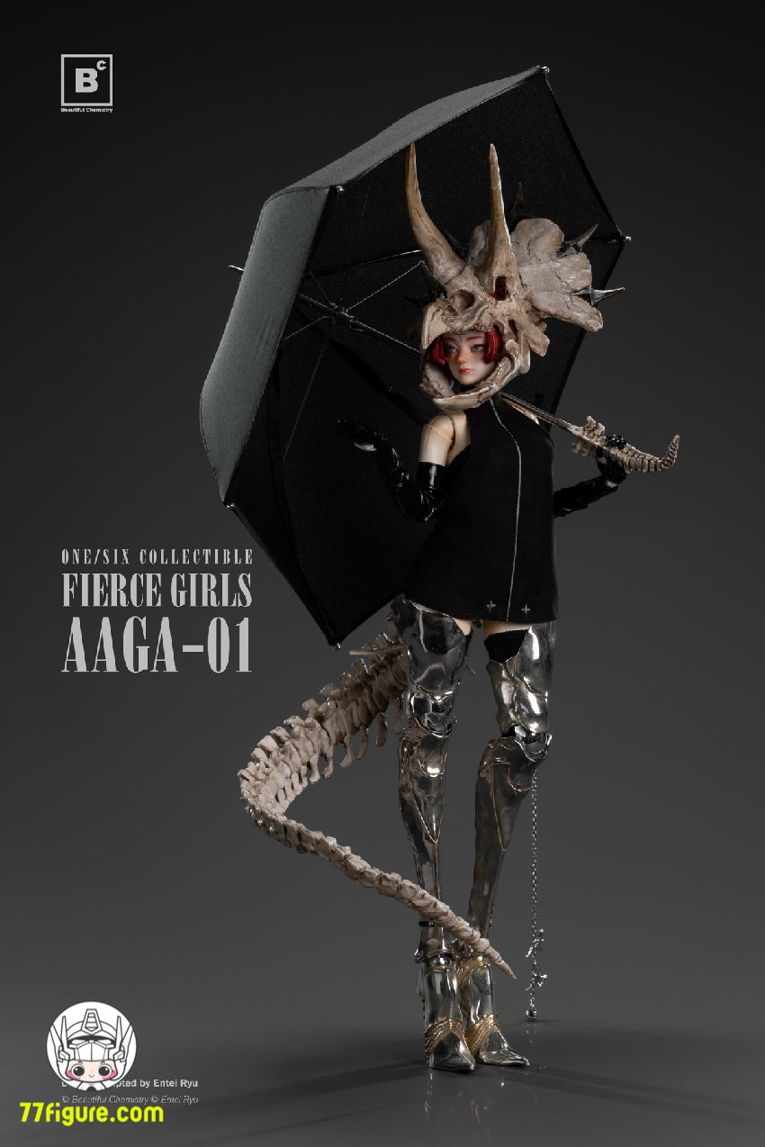 【品切れ】Beautiful Chemistry x Entei Ryu 1/6 AAGA-01 兇猛少女 シリーズ 王城守衛 塗装済み可動フィギュア