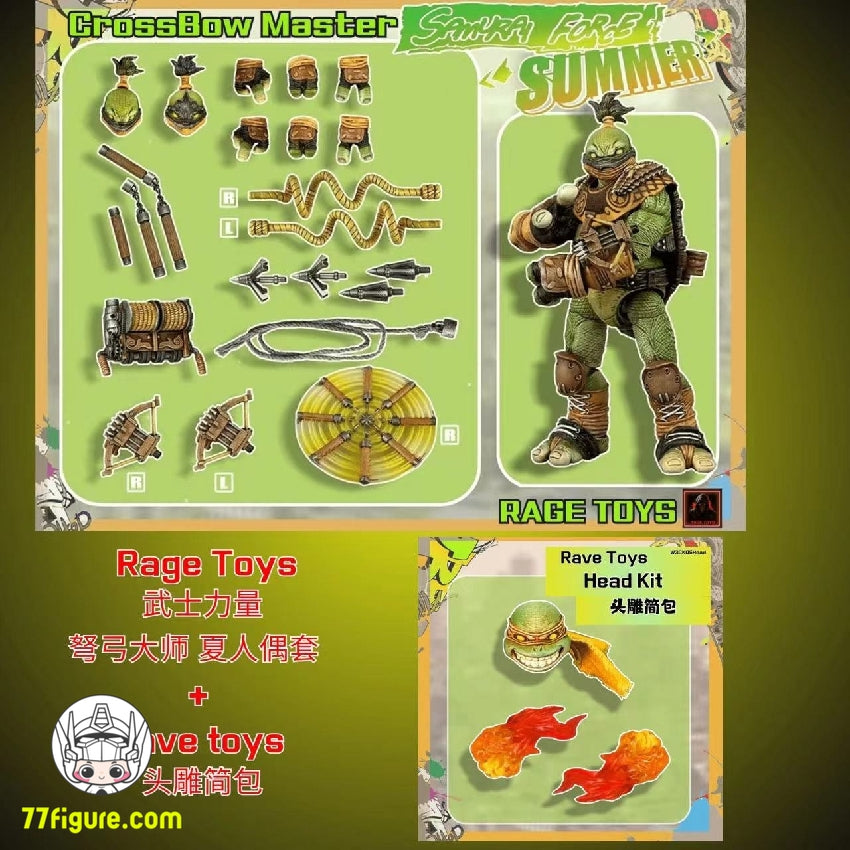 【品切れ】Fury Toys 1/12 サムライ フォース サマー ヘッドキット付き 塗装済み可動フィギュア