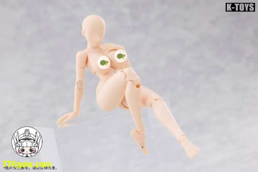 【予約商品】K Toys 1/12 KT02A 日系アニメ風 豊満な女性素体 白肌 塗装済み可動フィギュア