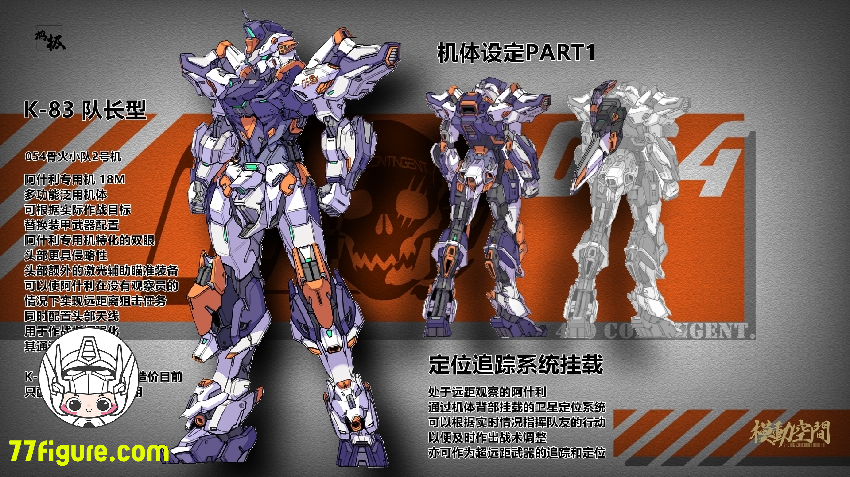 【先行販売】模動空間 SAYING ZONE 1/100 「054小隊」K-83 隊長型 プラモデル