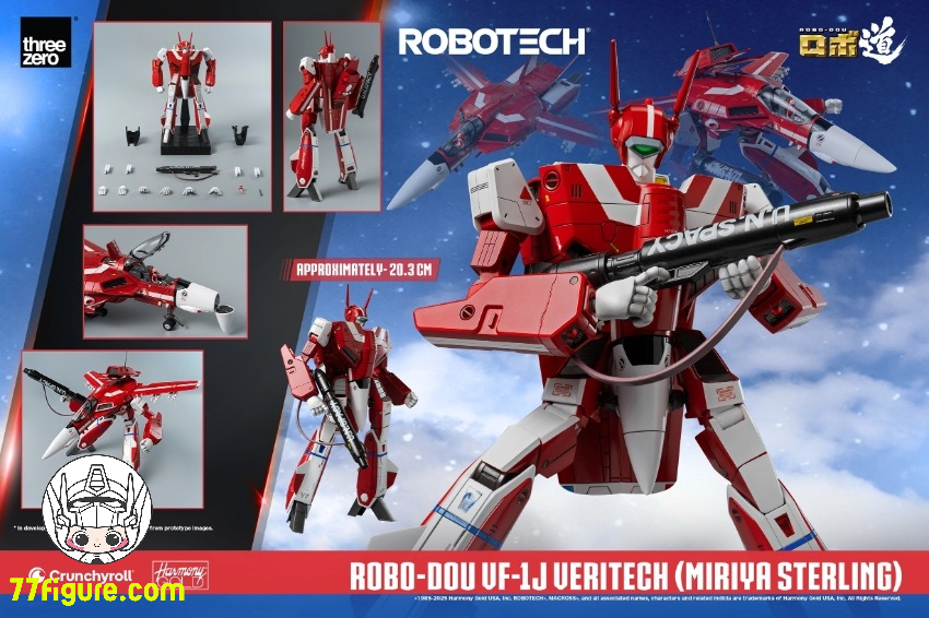 【品切れ】Threezero ロボテック ロボ道 VF-1J ベリテック ミリア・ファリーナ・ジーナス 塗装済み可動フィギュア