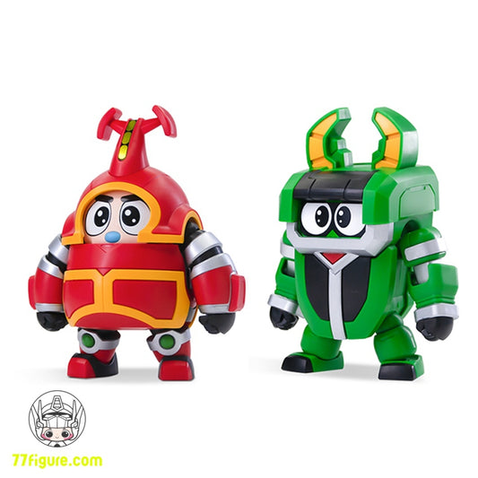 【品切れ】橘猫工業 QOSMOS 『ビーロボカブタック』 カブタック & クワジーロ プラモデル 2 個セット