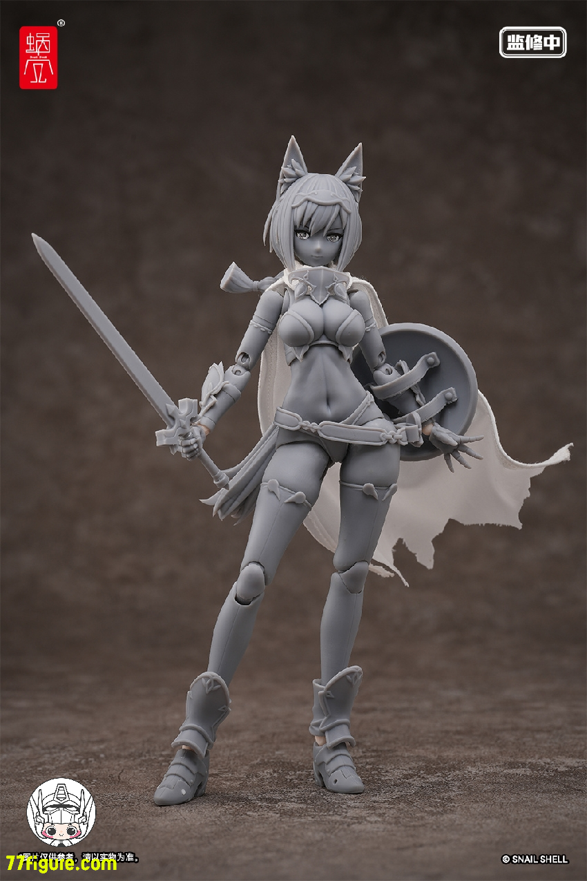 【先行販売】蝸之殻(スネイルシェル) 1/12 RPG-05 勇者 迅狼Wolf & アーマーアクセサリーパック 塗装済み可動フィギュア