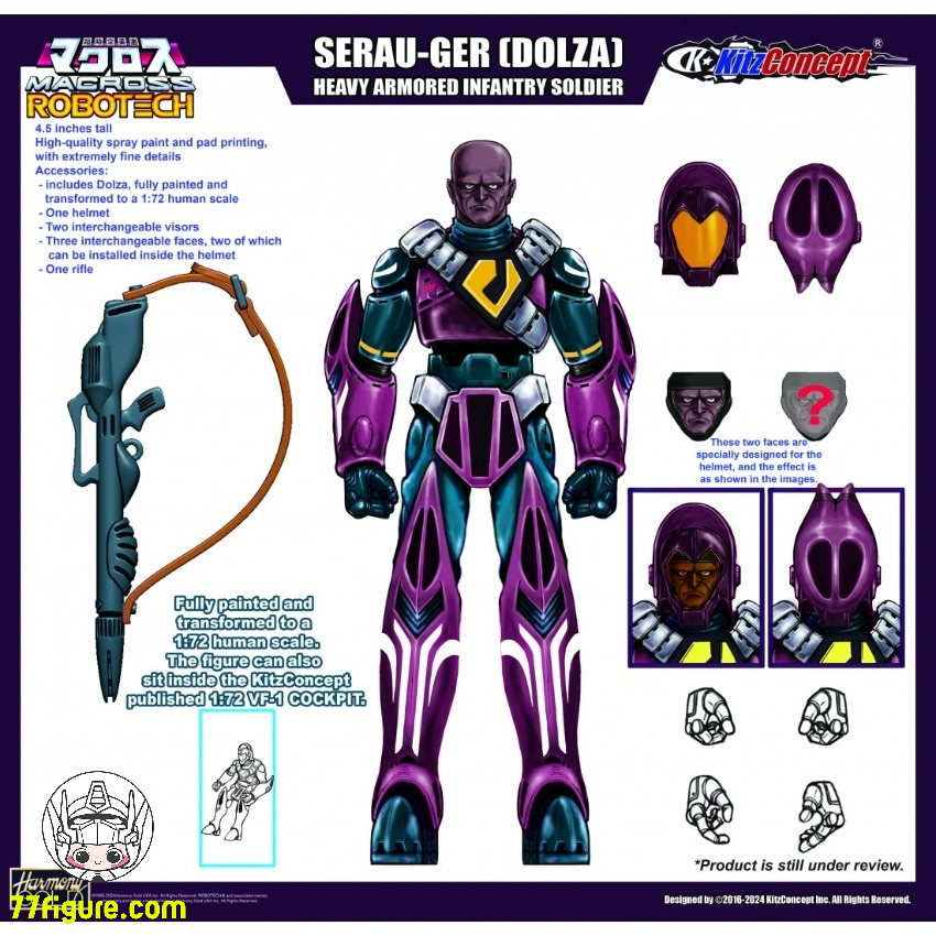 【予約商品】Kitzconcept『超時空要塞マクロス』セラウ・ガー ドルザ 塗装済み可動フィギュア