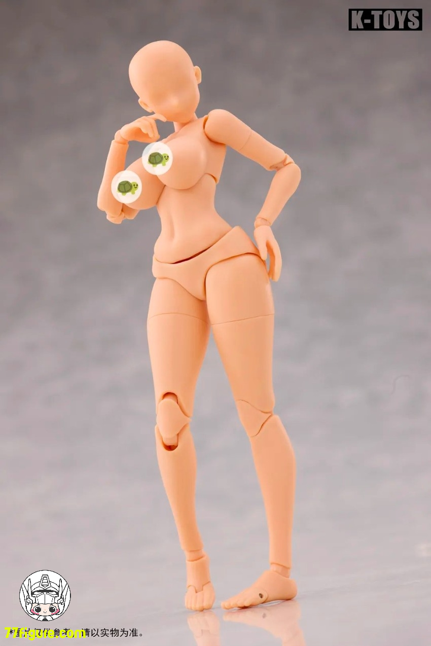 【予約商品】K Toys 1/12 KT02B 日系アニメ風 豊満な女性素体 自然肌 塗装済み可動フィギュア