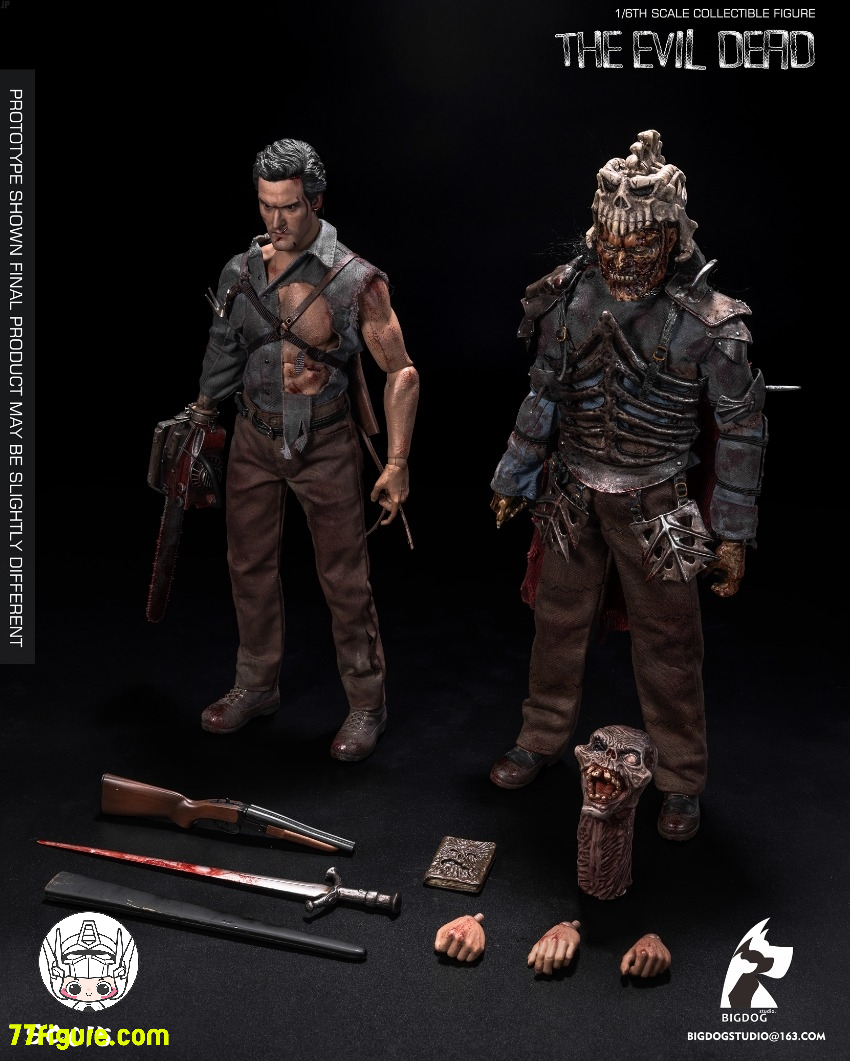 【予約受付終了】BIGDOG STUDIO 1/6 SC015 死霊のはらわた 豪華版 二体セット 塗装済み可動フィギュア