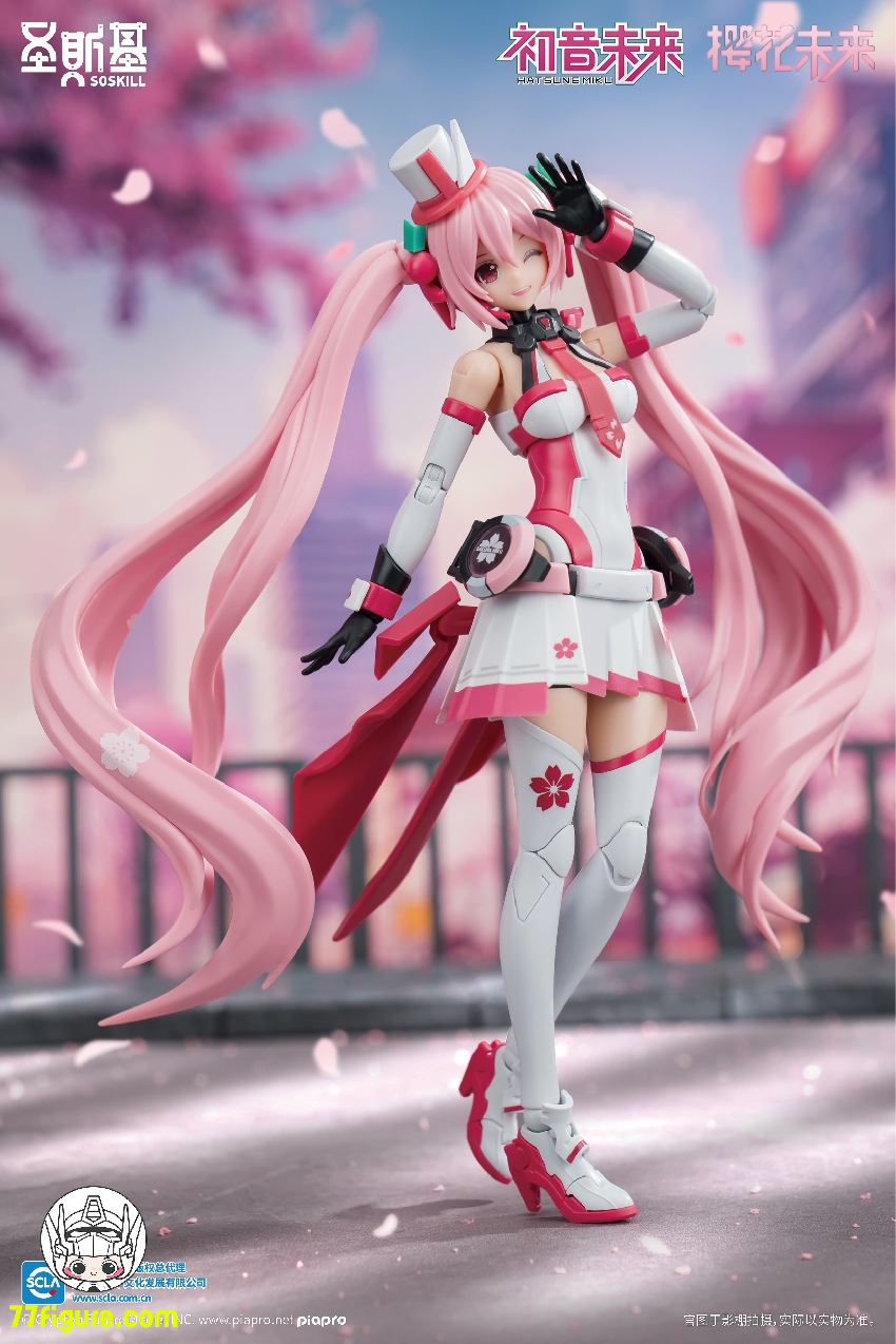 【品切れ】SOSKILL 1/12 初音ミク シリーズ 桜ミク プラモデル