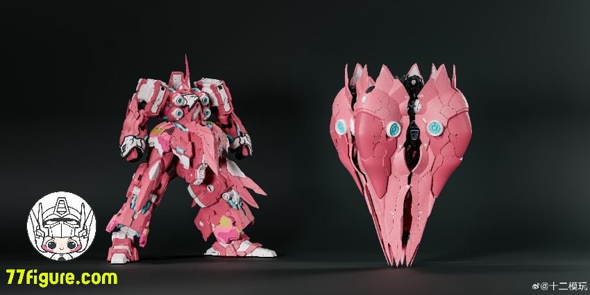 【予約商品】Twelve Model 1/100 逆戦号 プラモデル ピンクバージョン