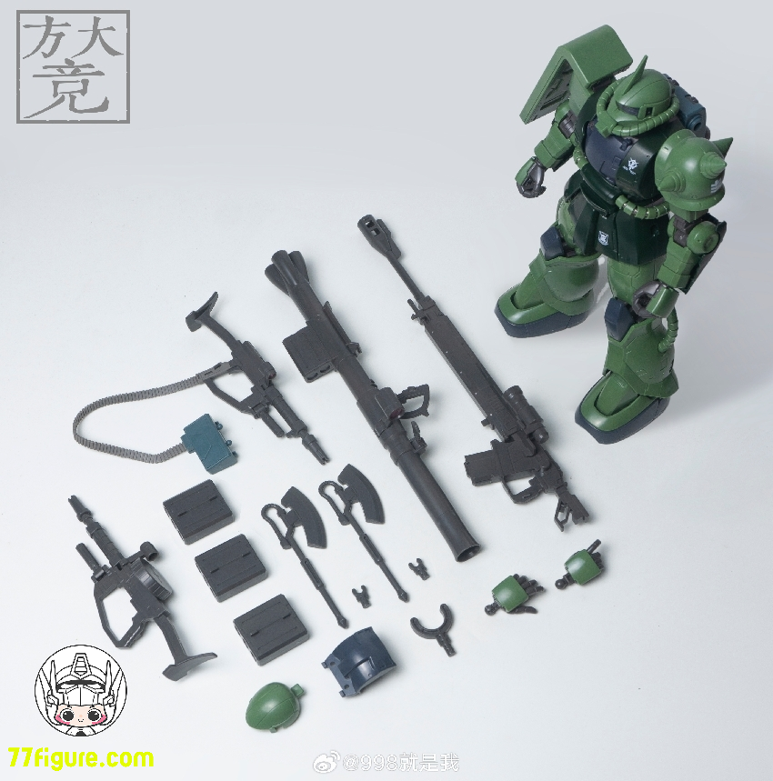 【再入荷】方大競 1/72 ザクII GTO グリーン/グラントVer. 塗装済み可動フィギュア
