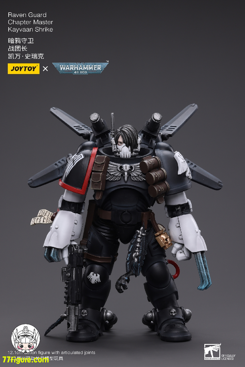 ジョイトイ JoyToy Source 1/18 『ウォーハンマー40K』レイヴン ガード チャプター マスター ケイヴァン・シュライク 塗装済み可動フィギュア