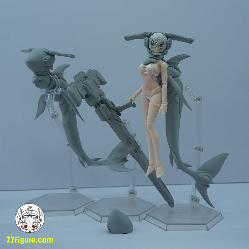 【先行販売】蝸之殻(スネイルシェル) 1/12 ハンマーヘッド型 潜水艦少女 ドゥーファ塗装済み可動フィギュア