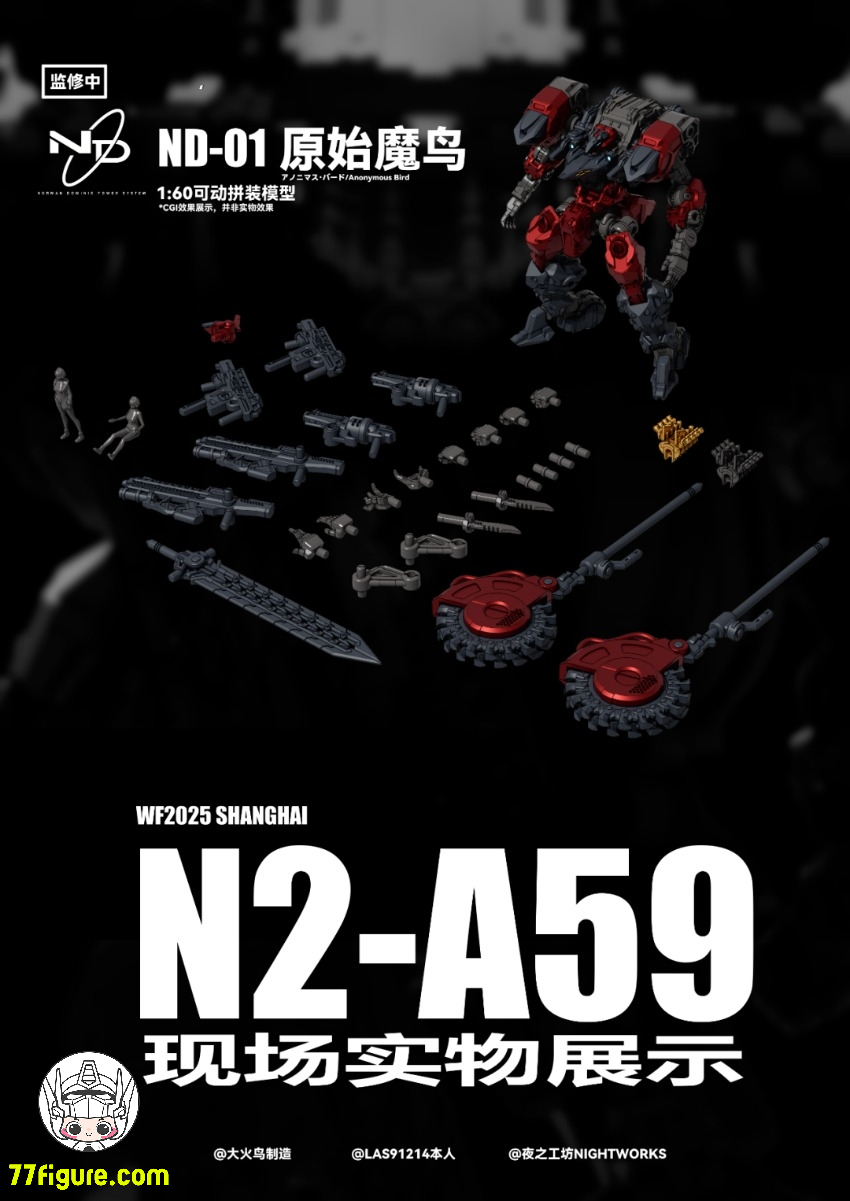 【予約商品】大火鳥製造 1/60 ND-01 オリジナル デーモンバード プラモデル
