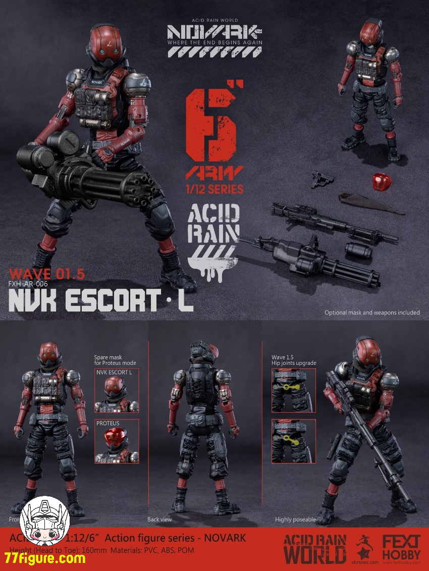 Fext Hobby 1/12 FXH-AR-006 Nvk エスコート-L 塗装済み可動フィギュア