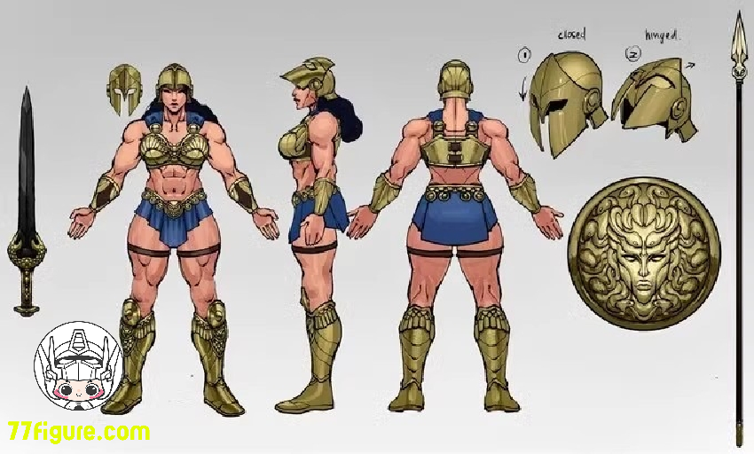 【先行販売】Brutal Realm 1/12 残酷領域 アテナ女戦士 塗装済み可動フィギュア