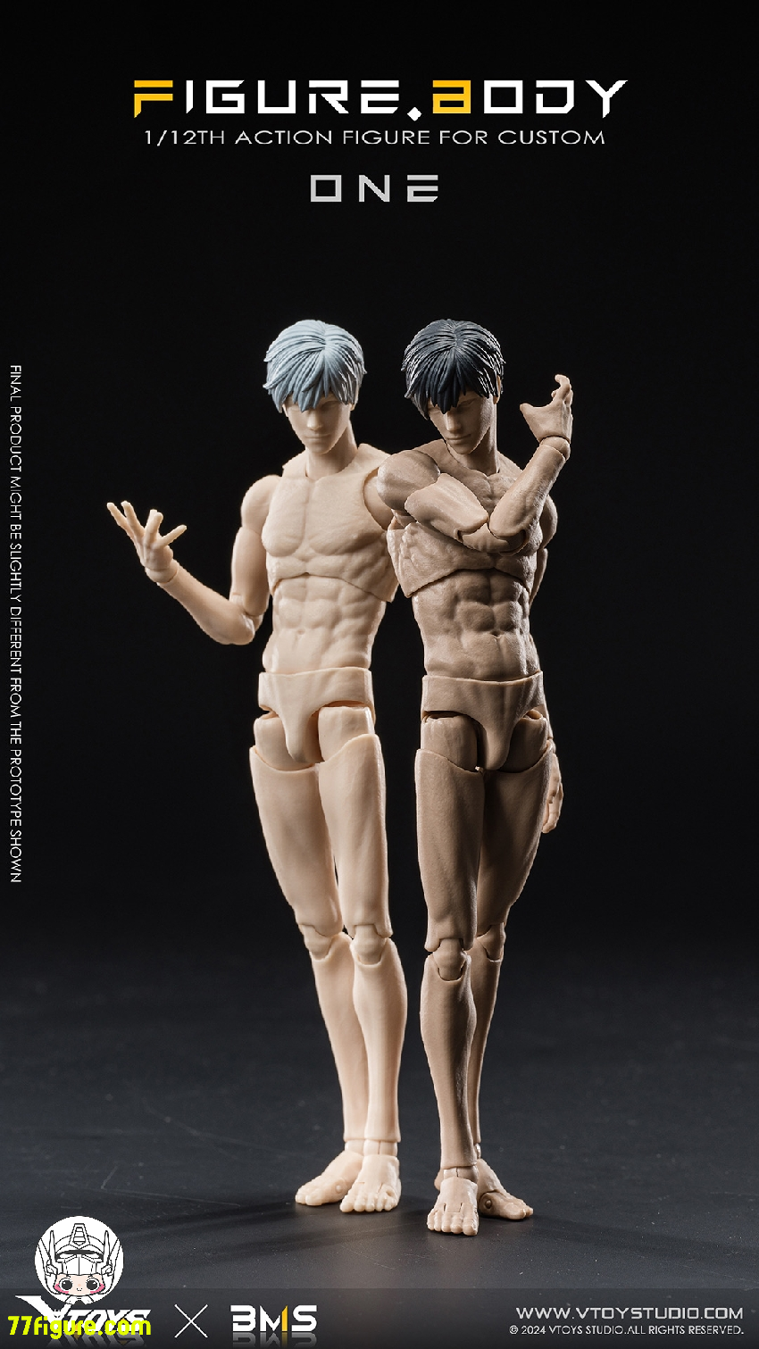 VTOYS X BMS 1/12 VB002 可動壱号素体 白肌 Ver.
