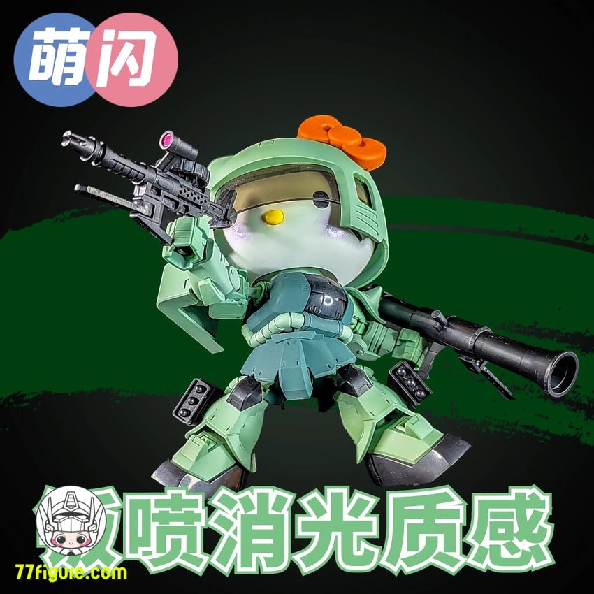 【品切れ】萌閃 ハローキティ SD グリーンザク プラモデル