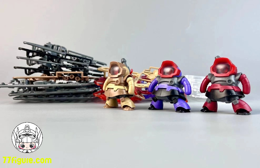 【品切れ】超星 Studio SD ガンダム MS-09R リック ドム プラモデル 三体セット