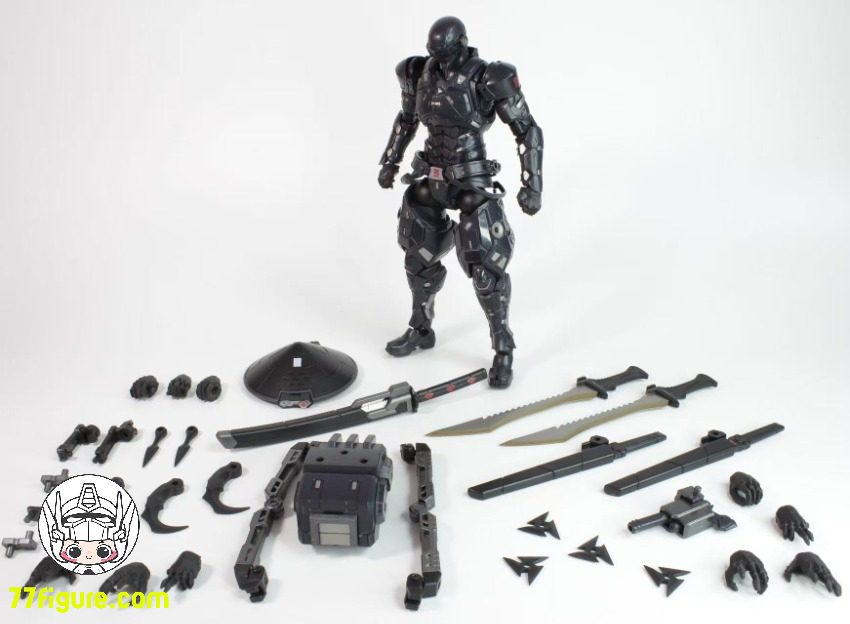 集玩 SC-001 超能ブラックウォーリア 塗装済み可動フィギュア