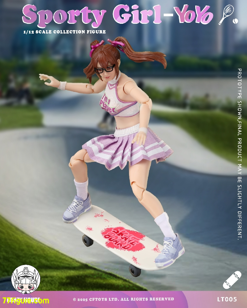 【予約商品】Crazy Figure 1/12 LT005 スポーティガール ヨーヨー 塗装済み可動フィギュア