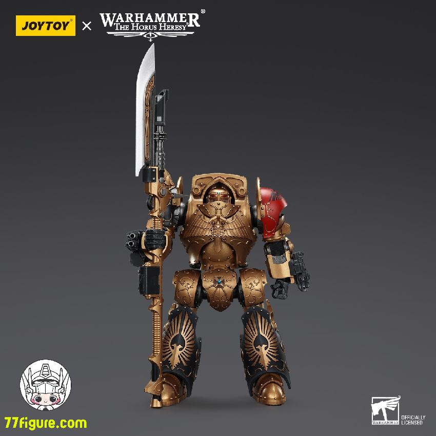【品切れ】ジョイトイ JoyToy Source 1/18 『ウォーハンマー ホルスの異端』レギオ・クストデス コンテンプター・アキラス・ドレッドノート 塗装済み可動フィギュア