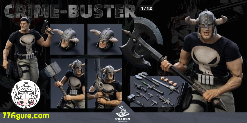 【品切れ】Kraken Studio 1/12 クライム・バスター デラックス版 塗装済み可動フィギュア
