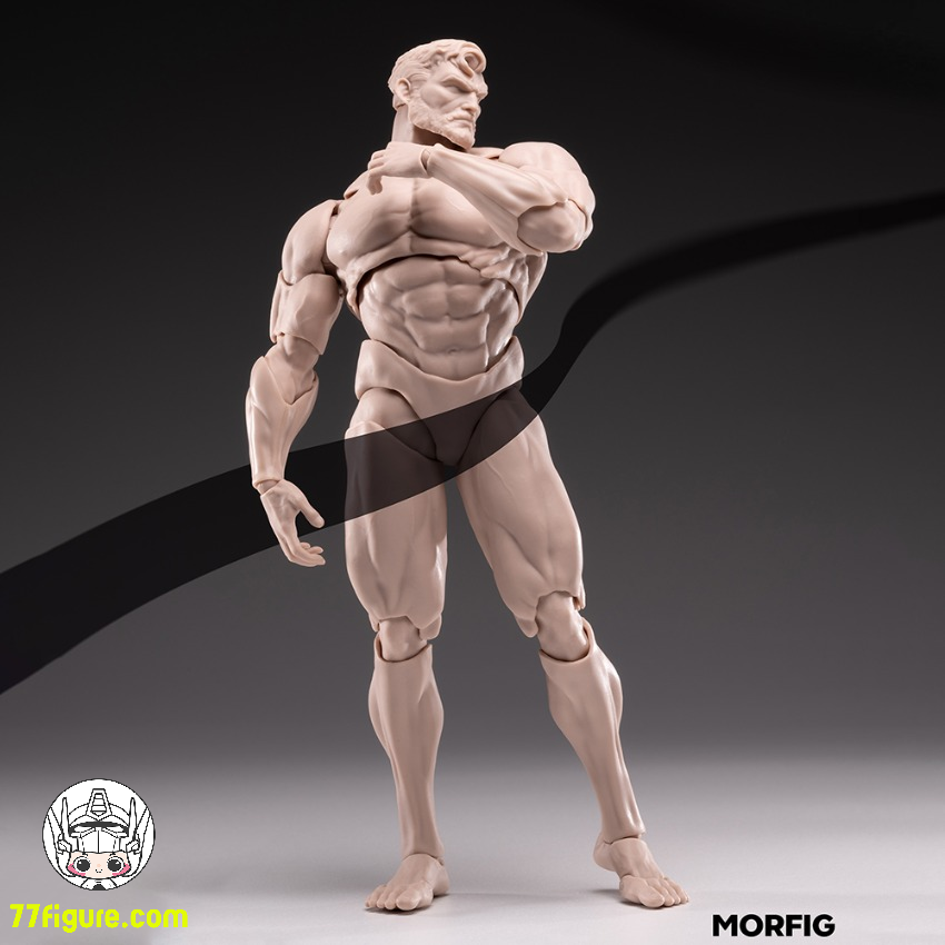 Morfig 1/12 男性ボディ素体Beta型：戦士 ホワイトスキンVer. 塗装済み
