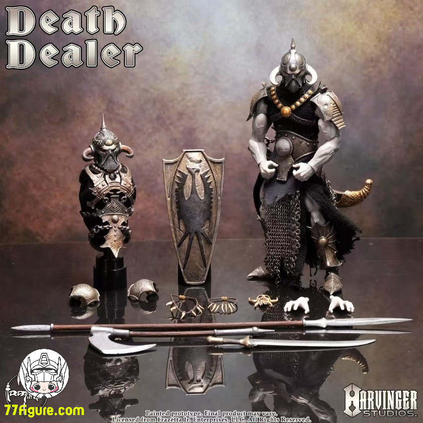 【予約受付終了】Harbinger Studio 野蛮な熔炉 デス・ディーラー 塗装済み可動フィギュア