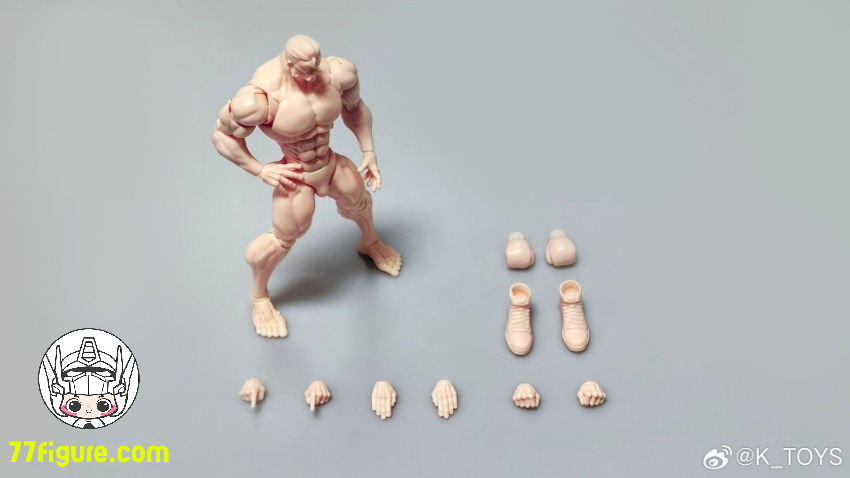 【予約受付終了】K Toys 1/12 KT01 強く筋肉質 可動男性素体